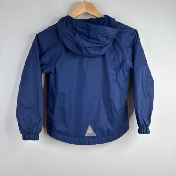 LL Bean Discovery Rain Shell 5-6 Windbreaker Lightweight Jacket Fill Zip Blue - Picture 5 of 10